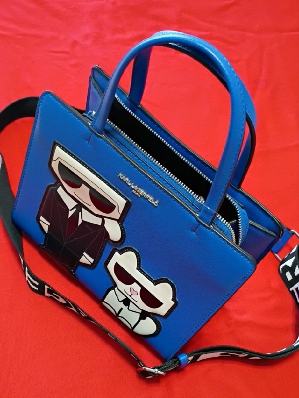 Karl Lagerfeld Black Logo-Accented Interior Tote - Picture 4 of 16